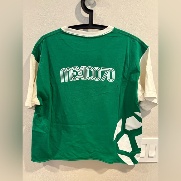 Mexico '70 World Cup Commemorative Soccer Cutoff Cropped T-shirt Size Large - Picture 11 of 11